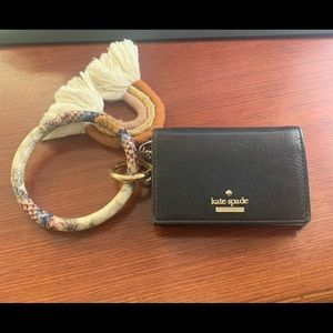 Kate Spade Wallet w/ keyring & add keychain
